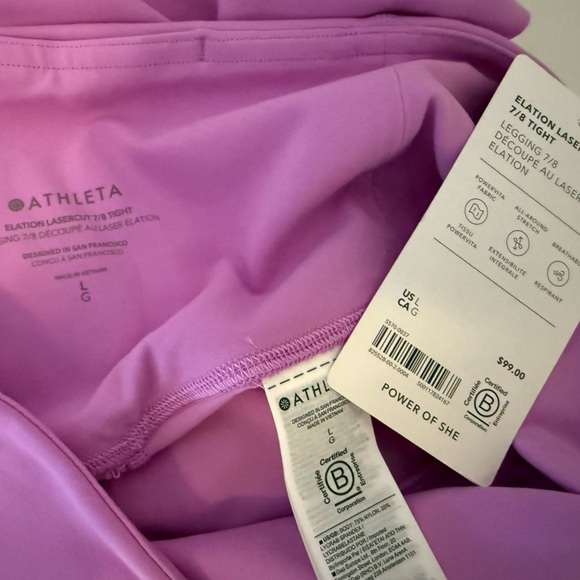 Athleta Elation Lasercut 7/8 Tight - Picture 8 of 9